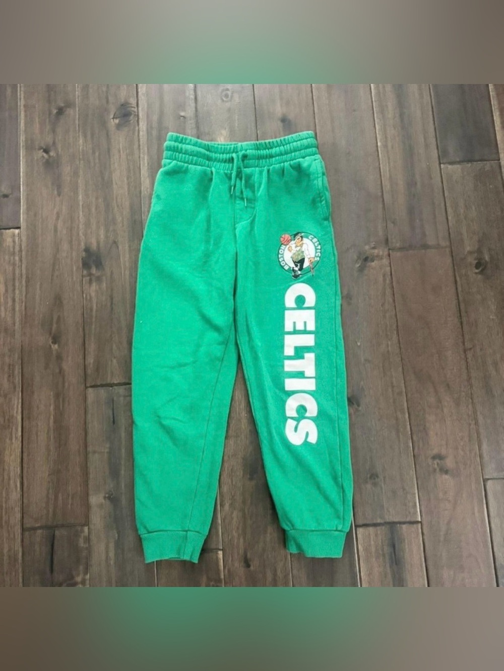 Boston Celtics Official NBA Kelly Green Sweatpants Boys M 10-12